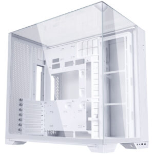Lian Li O11 Vision Compact PC Case, Mid Tower, E-ATX, Tempered Glass - White