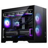 Phanteks XT M3 PC Case, Mini Case, mATX, RGB, Tempered Glass - including 3x 120mm Fans, Black