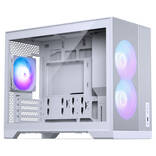 Phanteks XT M3 PC Case, Mini Case, mATX, RGB, Tempered Glass - including 3x 120mm Fans, White