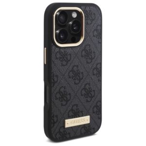 Guess GUHMP16XU4GPRK Apple iPhone 16 Pro Max 6.9" black hardcase 4G Logo Plate MagSafe - Image 4