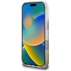 Guess HC Resin Bottom Glitter dėklas skirtas Apple iPhone 16 MagSafe gold - Image 5