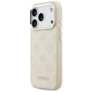 Guess Peony Hot Stamp Script MagSafe dėklas skirtas Apple iPhone 17 Pro Beige - Image 2