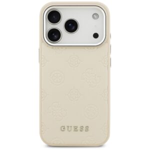 Guess Peony Hot Stamp Script MagSafe dėklas skirtas Apple iPhone 17 Pro Beige - Image 3