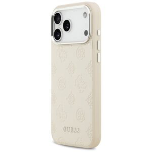 Guess Peony Hot Stamp Script MagSafe dėklas skirtas Apple iPhone 17 Pro Max Beige - Image 2