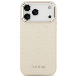 Guess Peony Hot Stamp Script MagSafe dėklas skirtas Apple iPhone 17 Pro Max Beige - Image 3