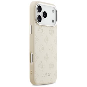 Guess Peony Hot Stamp Script MagSafe dėklas skirtas Apple iPhone 17 Pro Max Beige - Image 4