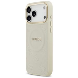 Dėklas Guess Peony Hot Stamp MagSafe skirtas Apple iPhone 17 Pro Max beige - Image 2