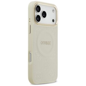 Dėklas Guess Peony Hot Stamp MagSafe skirtas Apple iPhone 17 Pro Max beige - Image 4