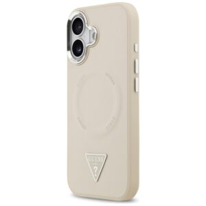 Guess Triangle Logo MagSafe dėklas skirtas Apple iPhone 17 Beige - Image 2