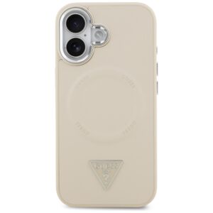 Guess Triangle Logo MagSafe dėklas skirtas Apple iPhone 17 Beige - Image 3
