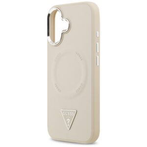 Guess Triangle Logo MagSafe dėklas skirtas Apple iPhone 17 Beige - Image 6