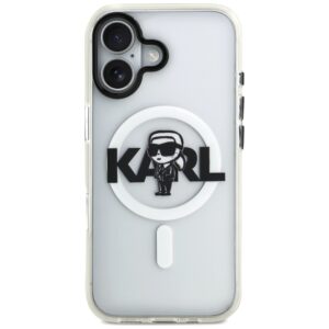Karl Lagerfeld IML Karl Sketch Logo MagSafe dėklas Apple iPhone 17 Clear - Image 3