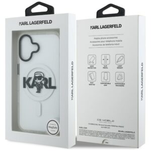 Karl Lagerfeld IML Karl Sketch Logo MagSafe dėklas Apple iPhone 17 Clear - Image 8