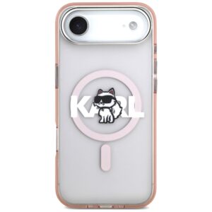 Karl Lagerfeld IML Choupette Sketch Logo MagSafe dėklas Apple iPhone Air rožinės spalvos - Image 3