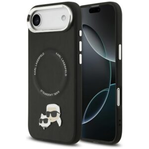 Karl Lagerfeld Karl & Choupette Pins MagSafe dėklas skirtas Apple iPhone Air Black