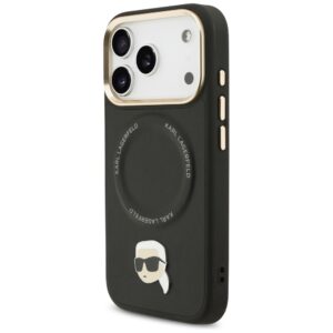 Karl Lagerfeld Big Strap Karl Metal Logo MagSafe dėklas skirtas Apple iPhone 17 Pro Black - Image 2
