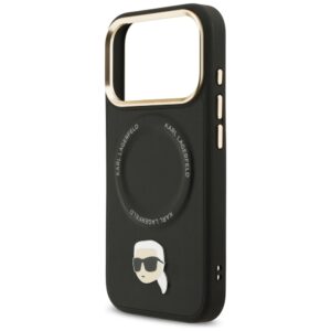 Karl Lagerfeld Big Strap Karl Metal Logo MagSafe dėklas skirtas Apple iPhone 17 Pro Black - Image 6
