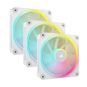 Corsair iCUE Link LX120 RGB, PWM Fan, 3-Pack - 120mm, white