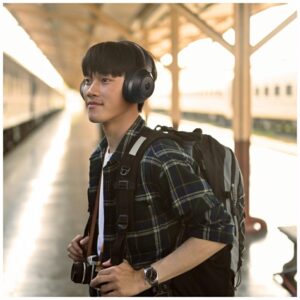 Over-ear Bluetooth ausinės Motorola XT800 ANC juodos spalvos - Image 9
