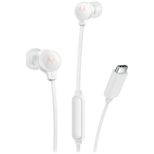 Ausinės Motorola Earbuds 3C-S USB-C baltos spalvos
