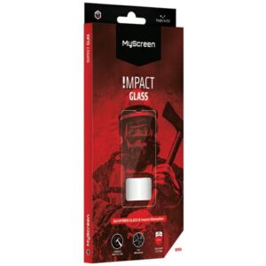 MS ImpactGLASS iPhone 13 Pro Max 6.7″ black impact-resistant hybrid glass 8H. - Image 1