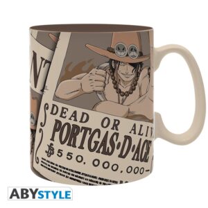 ONE PIECE - Mug (460 ml) Ace Wanted - Puodelis