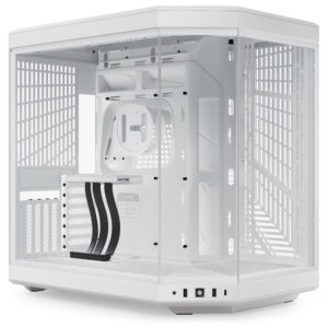 Hyte Y70 PC Case, Mid Tower, E-ATX, Tempered Glass - White