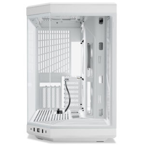 Hyte Y70 PC Case, Mid Tower, E-ATX, Tempered Glass - White - Image 2