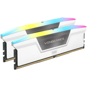 Corsair Vengeance RGB DDR5-6200 RAM, CL36, XMP - 32 GB Dual-Kit, white