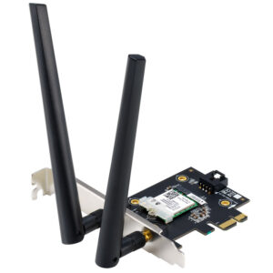 ASUS PCE-AXE5400 BT 5.2 LE Wireless LAN Adapter, 2.4GHz/5GHz/6GHz WLAN - PCIe x1 - Image 1