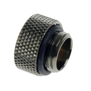 Bitspower adapteris G1/4 colio kištukas į G1/4 colio kištuką – blizgiai juodas