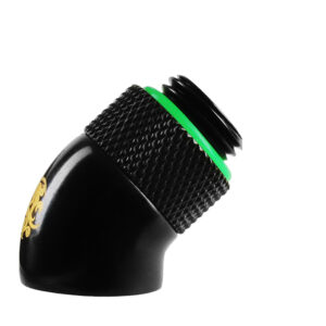 Bitspower Adapter 45 Grad G1/4 Inch AG to G1/4 Inch IG - matt black - Image 2