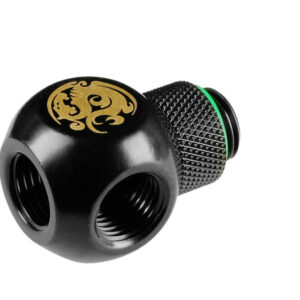 Bitspower Adapter Q-Splitter G1/4 Inch AG to 3x G1/4 Inch IG - matt black - Image 2