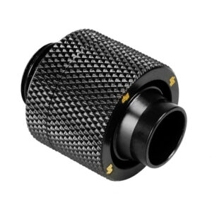 Bitspower tiesus G1/4 colio AG ant 16/11 mm jungties adapteris – matinės juodos spalvos - Image 2