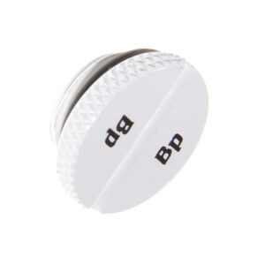 Bitspower sandarinimo kamštis G1/4 colio AG - plokščias, baltas