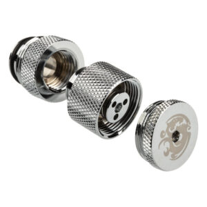 Bitspower water outlet G1/4 inch female thread - silver - Image 2