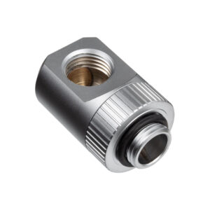 EK Water Blocks EK-Quantum Torque Angle 90 Degrees G1/4 inch Female to G1/4 inch Male - Rotatable, Satin Titanium - Image 2