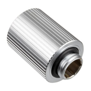 EK Water Blocks EK-Quantum Torque G1/4 Inch Extension Straight Fitting 28mm - Satin Titanium - Image 2