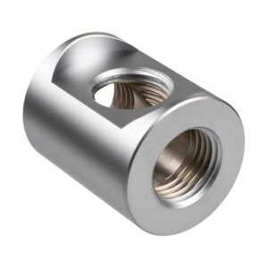 EK Water Blocks EK-Quantum Torque T-Splitter 3x G1/4 inch Female Thread - Satin Titanium - Image 2