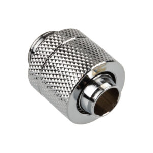 Alphacool Eiszapfen fitting straight G1/4 inch female thread to 13/10mm - chrome silver