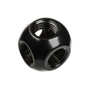 Bitspower Adapter Q-Splitter 5x G1/4 inch IG - matte black - Image 2