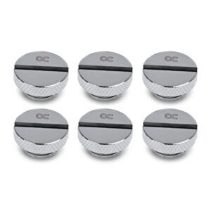 Alphacool Eiszapfen Stop Fitting G1/4, chrome - 6 pack