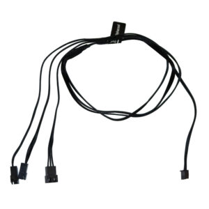 Alphacool Digital RGB LED Y-cable 3-way with JST connector, black - 60cm - Image 2
