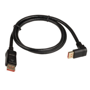 InLine 8K (UHD-2) DisplayPort Cable, angled downwards, black - 1m - Image 2