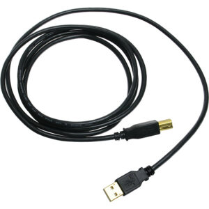 InLine USB 2.0 Cable, A to B, gold-plated, black - 2m - Image 2