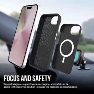 ScreenArmor MagArmor Case Apsauginis MagSafe Dėklas Apple iPhone 16e juodos spalvos - Image 6