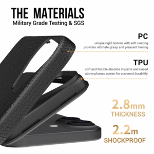 ScreenArmor MagArmor Case Apsauginis MagSafe Dėklas Apple iPhone 16 Plus juodos spalvos - Image 9