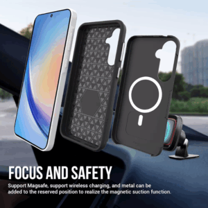 ScreenArmor MagArmor Case Apsauginis MagSafe Dėklas Samsung Galaxy A55 juodos spalvos - Image 6