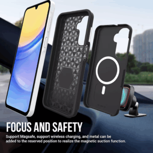 ScreenArmor MagArmor Case Apsauginis MagSafe Dėklas Samsung Galaxy A26/A16 juodos spalvos - Image 6