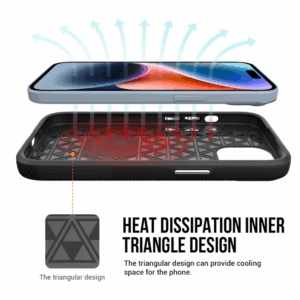 ScreenArmor MagArmor Case Apsauginis MagSafe Dėklas Apple iPhone 15 juodos spalvos - Image 5